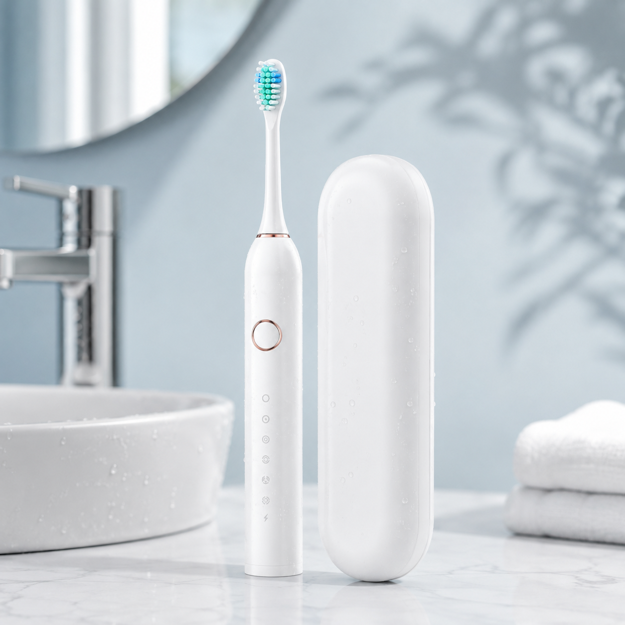 Rechargeable electric toothbrush set