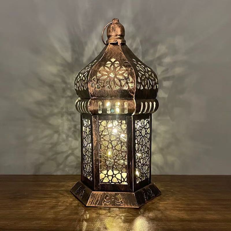 Iron Cut Out Candle Holder Vintage Decorative Lamp Metal