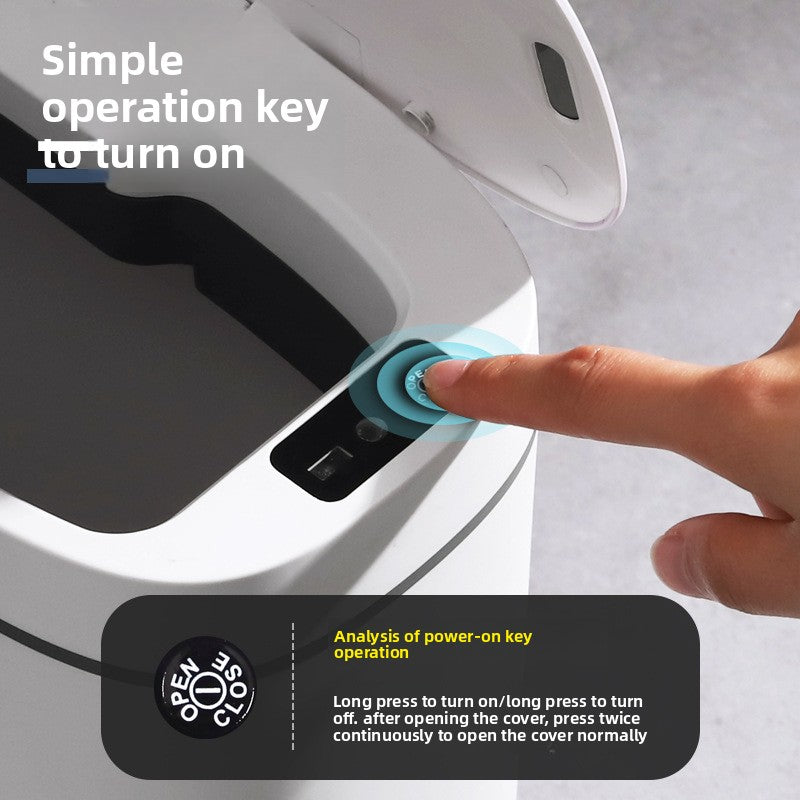 Intelligent Sensing Trash Can Touch Free Automatic Bin with Storage