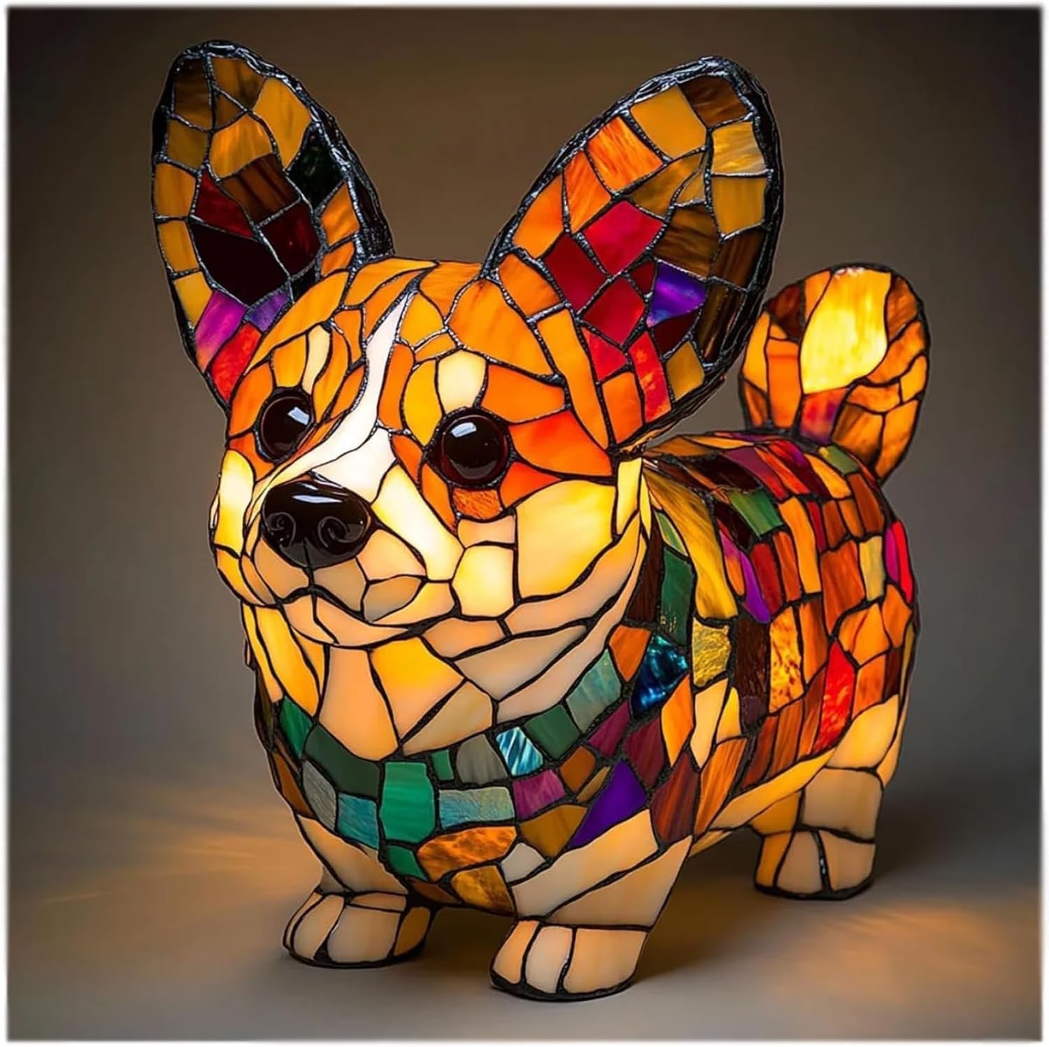 LED Night Light Animal Statue Ambient Bedside Lamp Home Decor