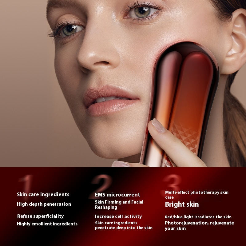 EMS Microcurrent Facial Lifting Device for Home Skincare