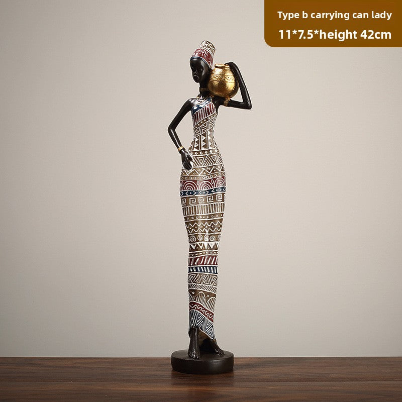 Resin Sculpture Statue Modern Abstract Home Decor Shelf Ornament