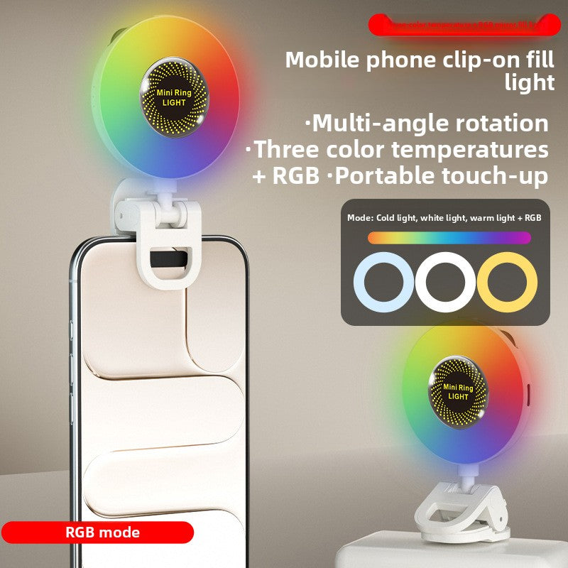 Magnetic Phone Fill Light Adjustable Color Temperature Lamp