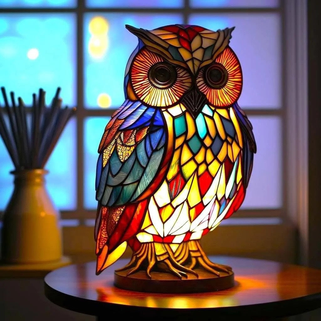 LED Night Light Animal Statue Ambient Bedside Lamp Home Decor