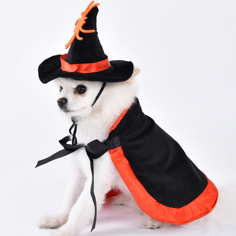 Funny Pet Halloween Costume for Dogs and Cats Adjustable Outfit for Small and Medium Pets