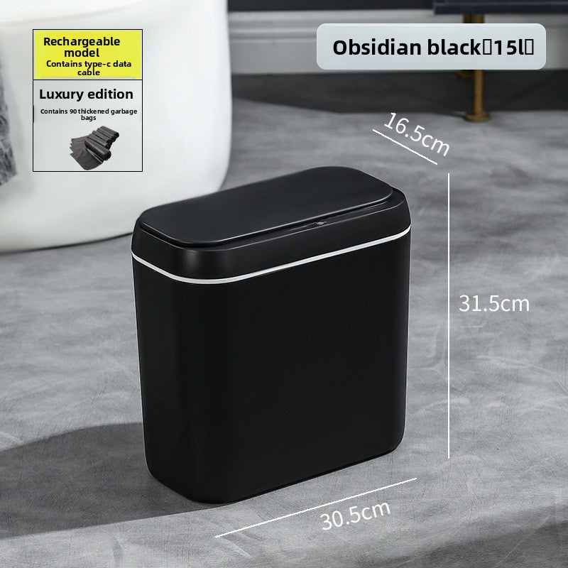 Intelligent Sensing Trash Can Touch Free Automatic Bin with Storage