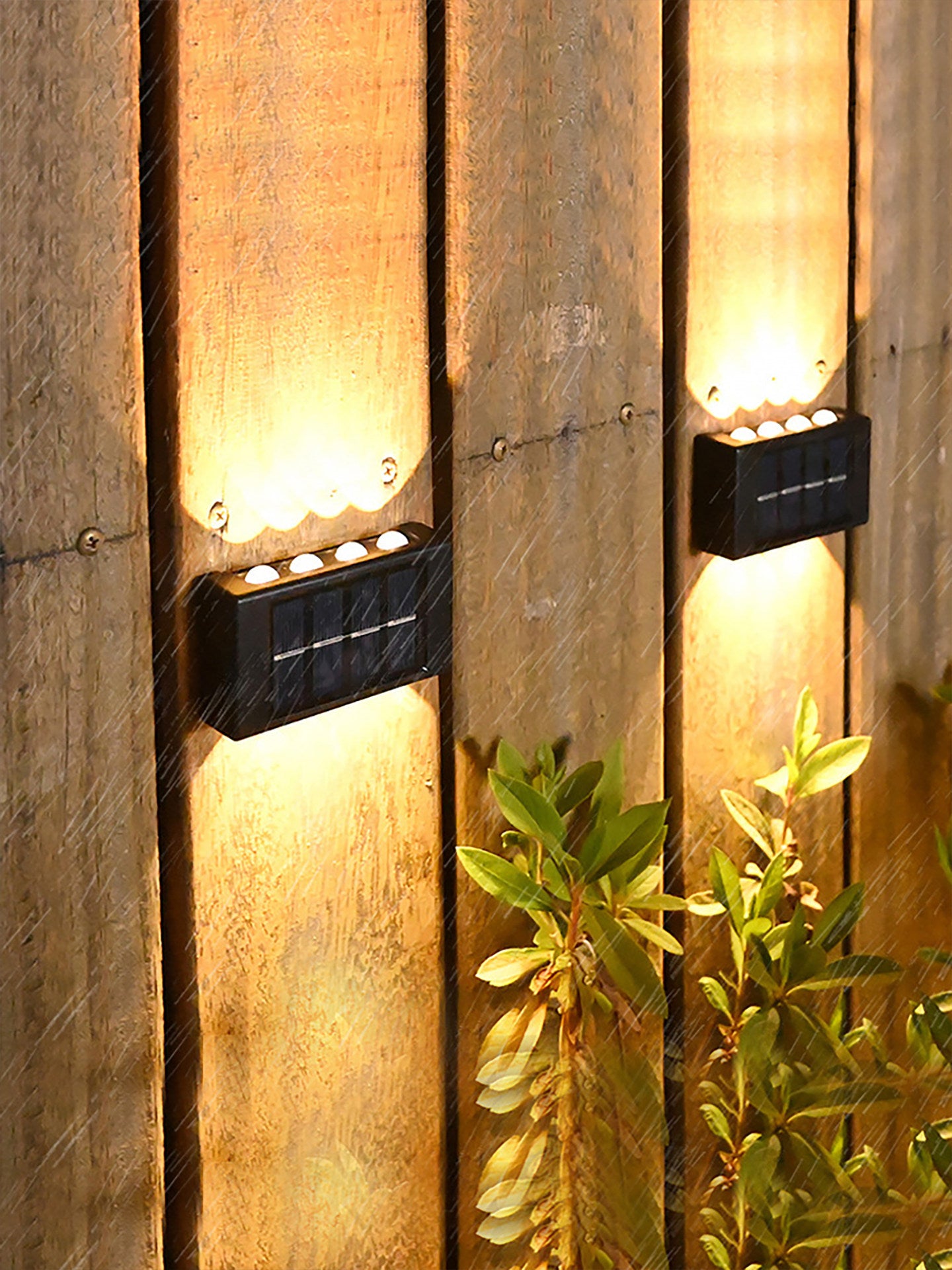 Solar Powered Outdoor Wall Light LED Illumination Lighting