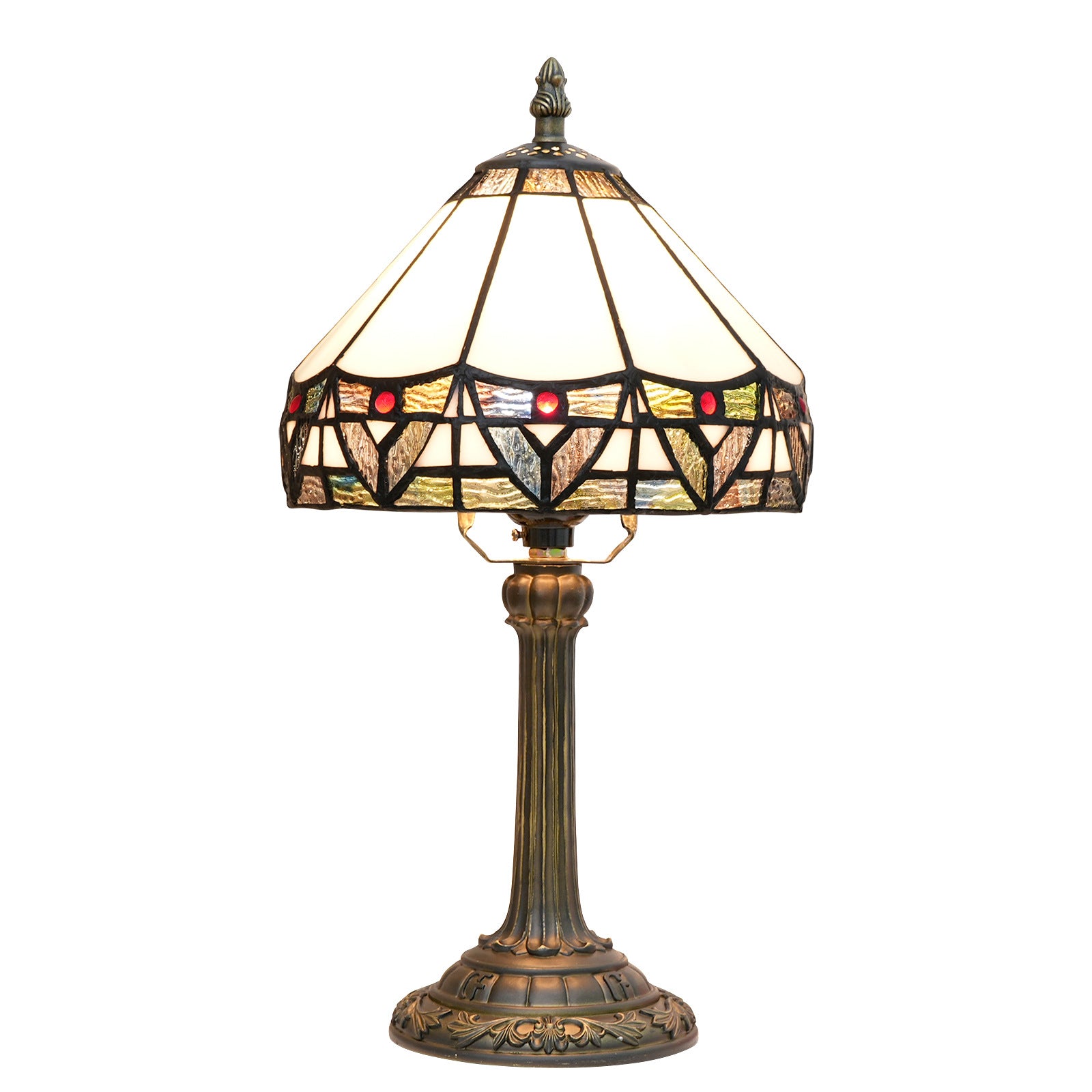 20cm Tiffany Stained Glass Table Lamp Simple European Retro