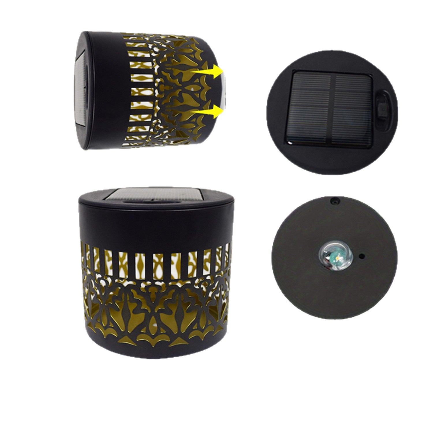 Solar Powered Outdoor Wall Light Motion Sensor Lamp