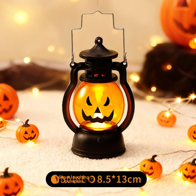 Halloween Retro Small Oil Lamp Pumpkin Lantern Ghost Night