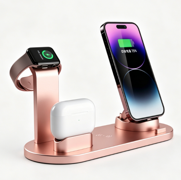 4 in 1 Wireless Charging Station for Phone Watch and Earbuds