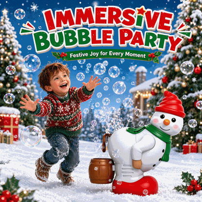 Santa Claus Bubble Machine with Lights and Music