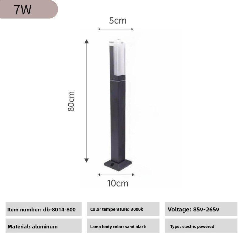 Waterproof Aluminum Outdoor Lawn Light Metal Lamp