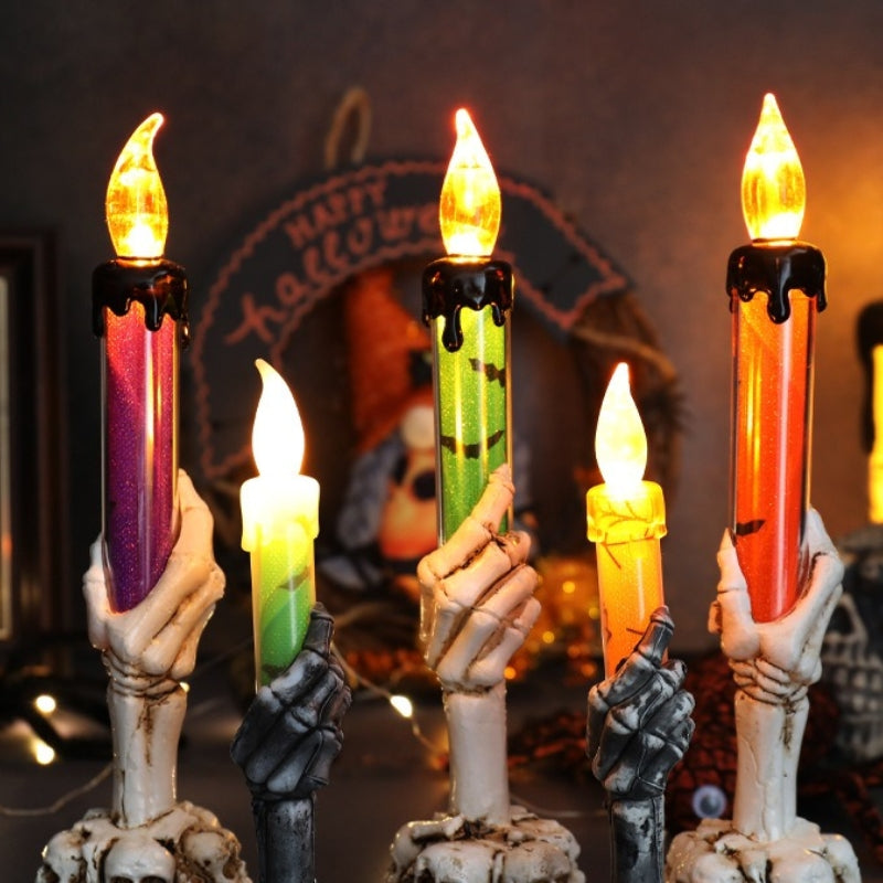 Skull Hand Candle Lamp Light