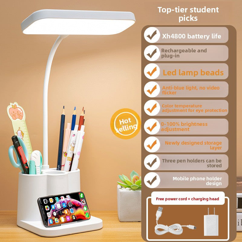LED Desk Lamp Adjustable Touch Control Dimmable Eye Caring Study Light for Home Office
