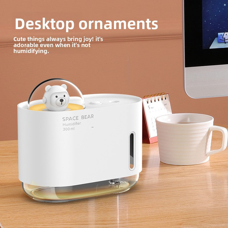 Space Bear Humidifier Cute Quiet Desktop Home Air Hydration