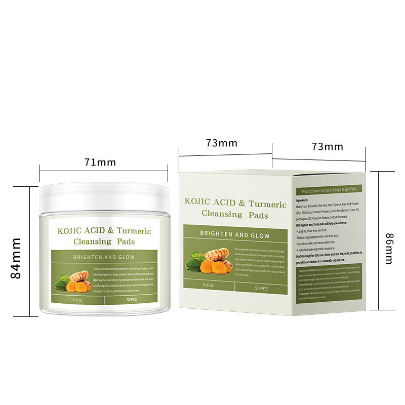 Turmeric and Kojic Acid Cleansing Pads Brightening Face and Body Pads