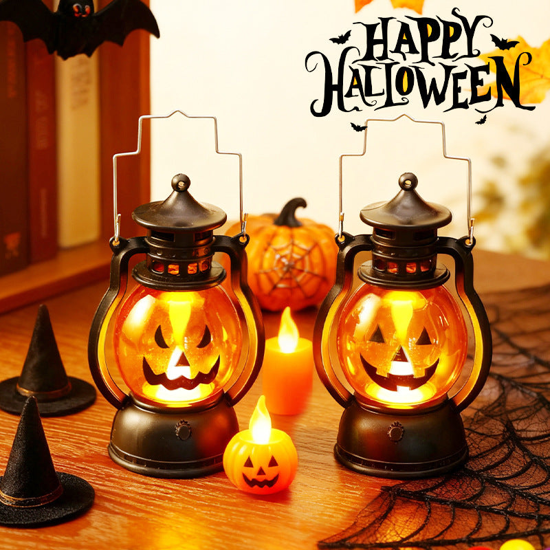 Halloween Retro Small Oil Lamp Pumpkin Lantern Ghost Night
