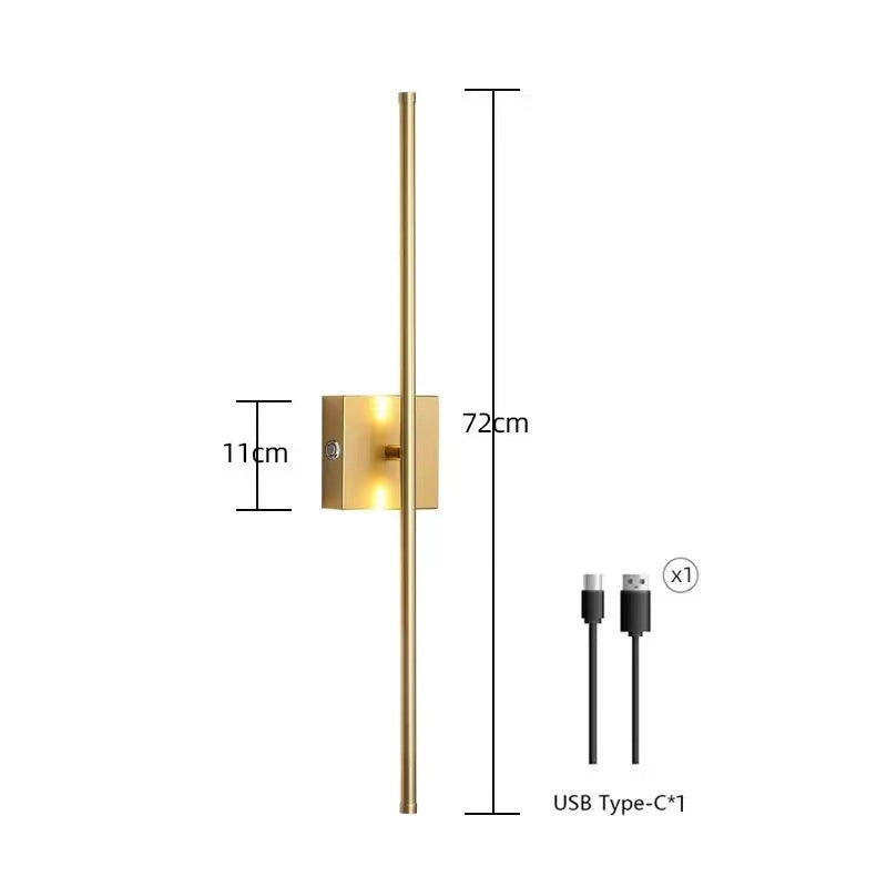 Magnetic Rechargeable Crystal Wall Lamp USB Light
