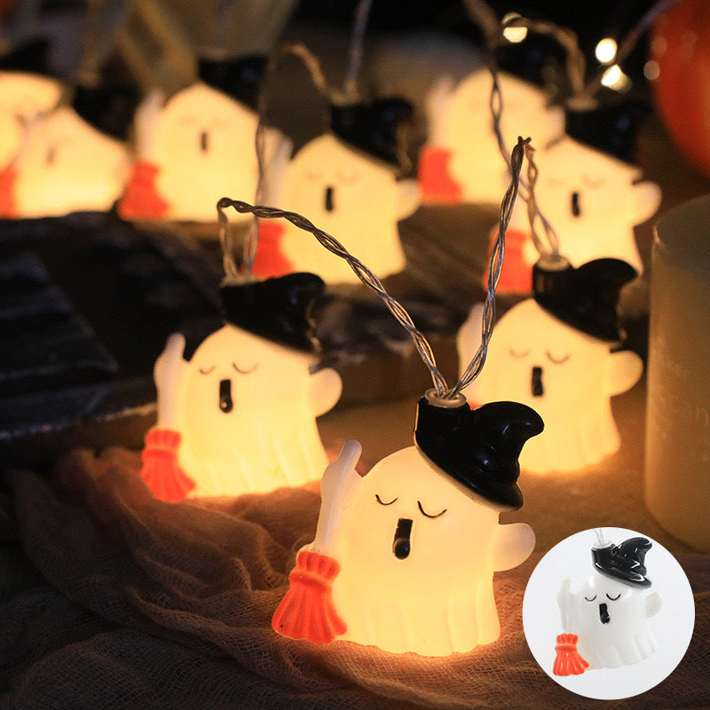 Halloween LED Light String Pumpkin Ghost Outdoor Holiday