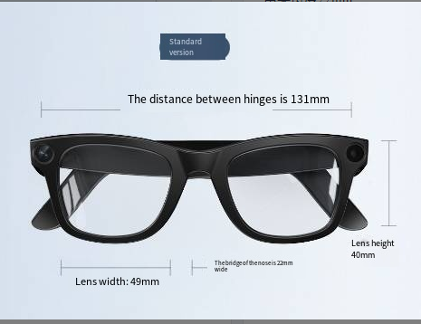 AI Camera Smart Glasses Hands Free Photo and Video Recording