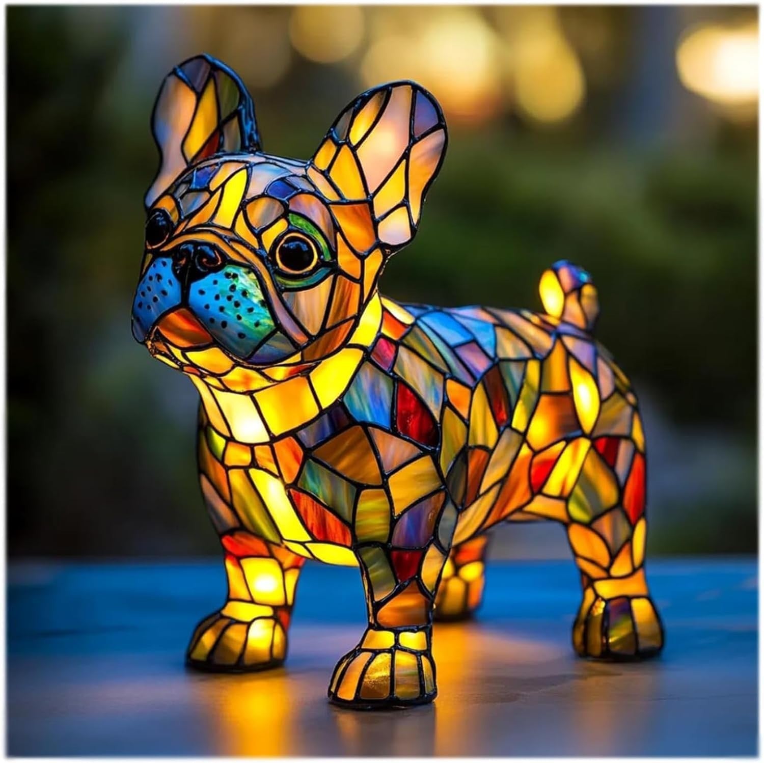 LED Night Light Animal Statue Ambient Bedside Lamp Home Decor