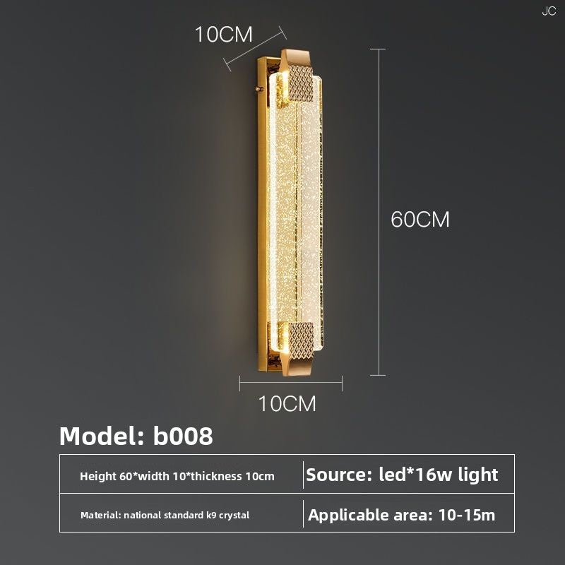 Waterproof Crystal LED Wall Light Indoor Outdoor Use Lamp