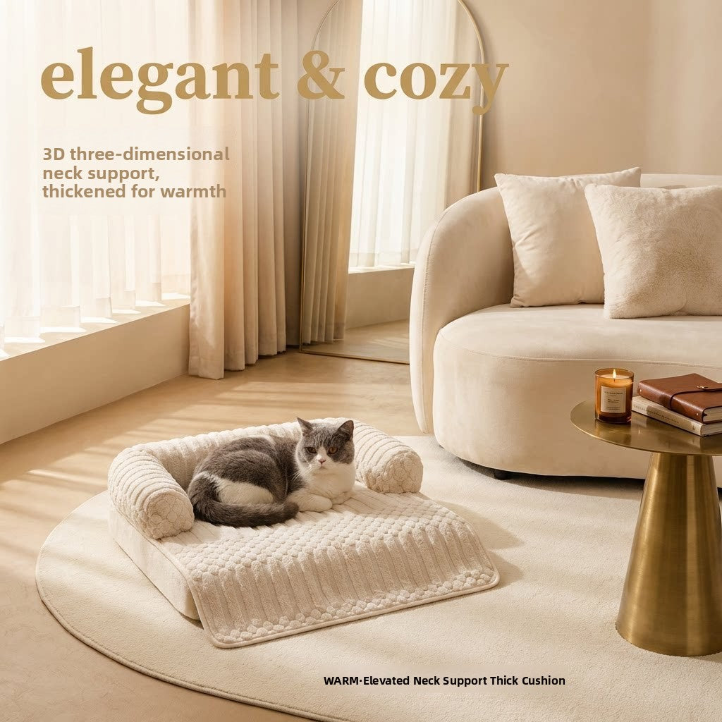 Soft Pet Bed Mat Non Slip Base Washable Sleeping Mat for Dogs and Cats