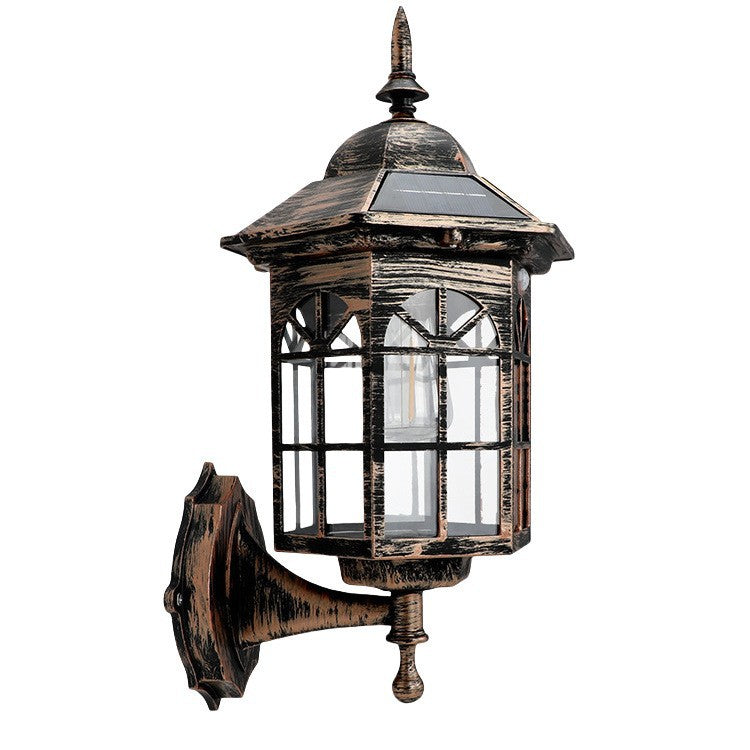 Solar Powered Outdoor Wall Light Motion Sensor Lamp
