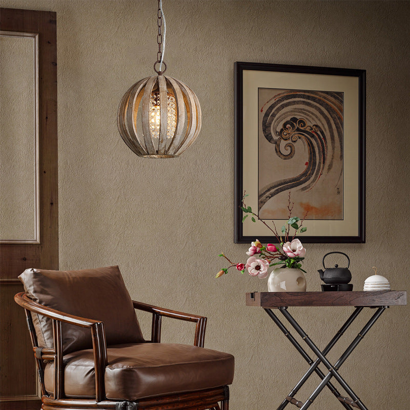 Decorative Wood Chandelier LED Light Lighting Solid Lamp