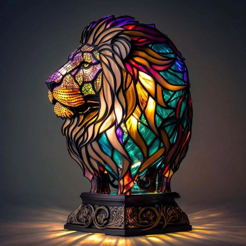 LED Night Light Animal Statue Ambient Bedside Lamp Home Decor