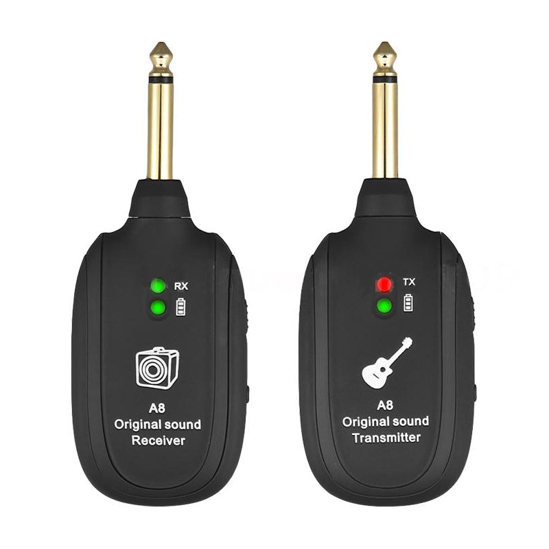 Wireless Guitar Transmission System A8 Rechargeable Instrument Transmitter