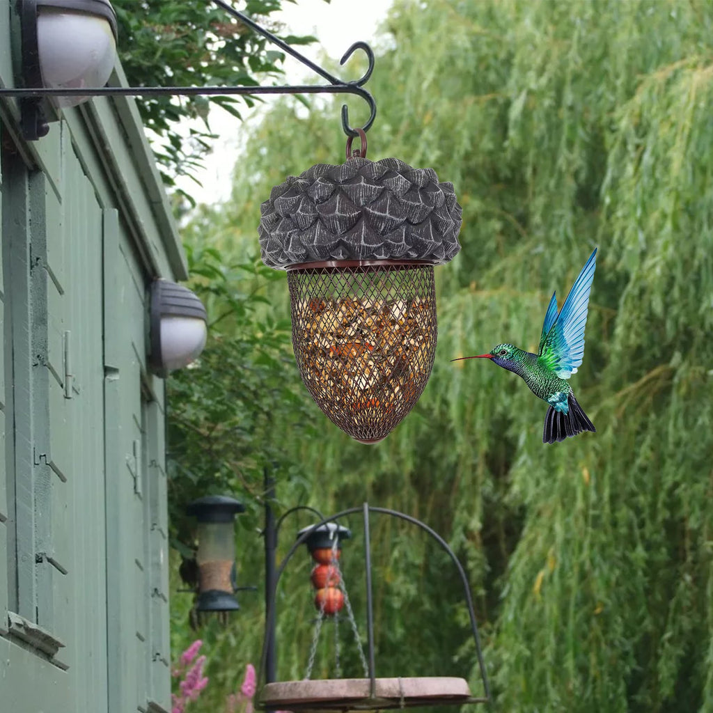 Acorn Shaped Bird Feeder Hanging Garden Feeder for Wild Birds