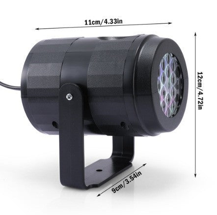 Snowflake Projector Light Rotating Christmas Projection Lamp for Indoor Ceiling and Wall