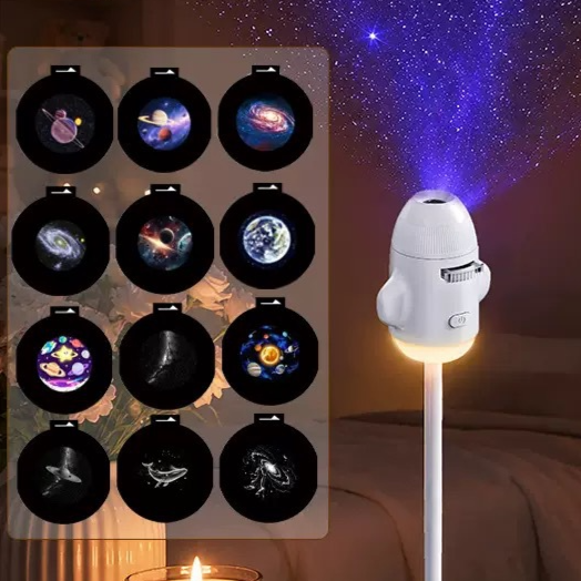 Starry Sky Projection Lamp Replaceable Film Patterns USB