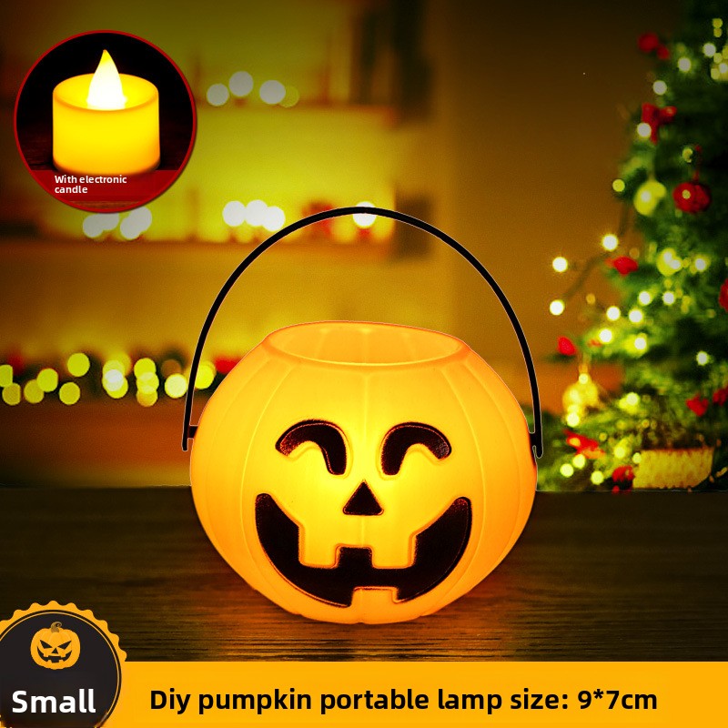 Halloween Retro Small Oil Lamp Pumpkin Lantern Ghost Night