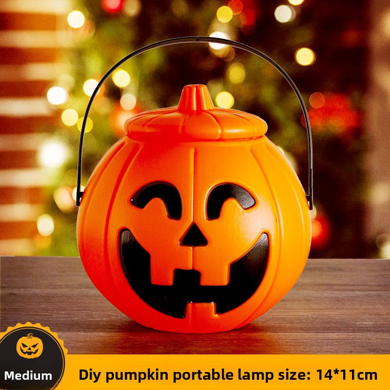 Halloween Retro Small Oil Lamp Pumpkin Lantern Ghost Night