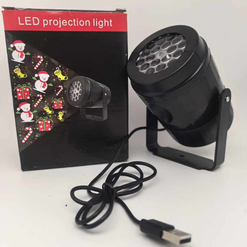Snowflake Projector Light Rotating Christmas Projection Lamp for Indoor Ceiling and Wall
