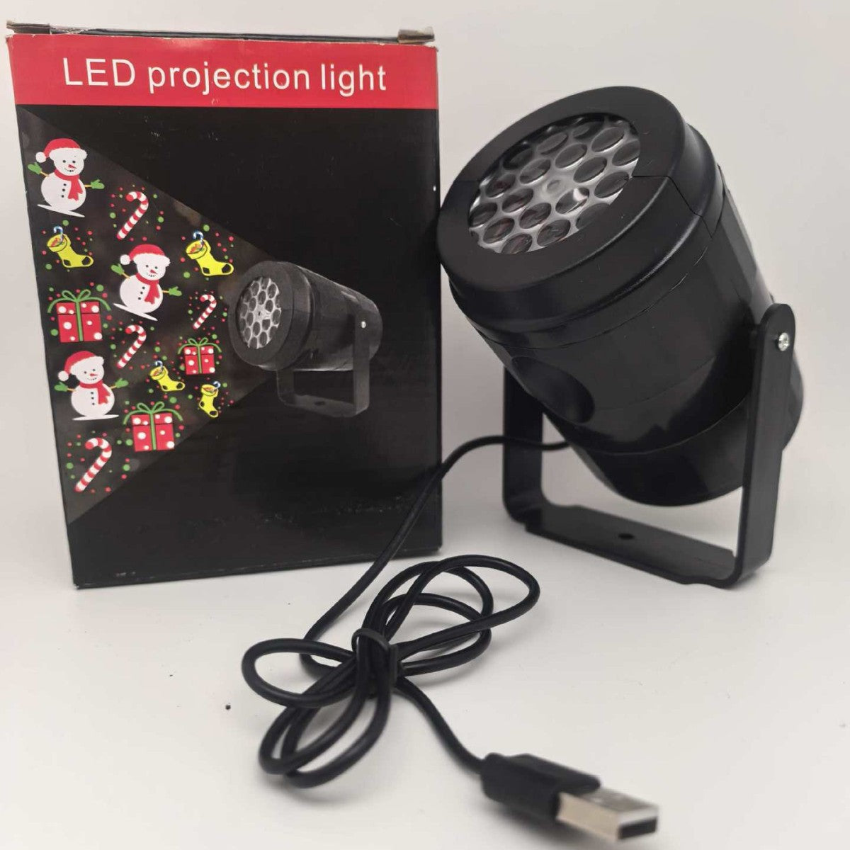 Snowflake Projector Light Rotating Christmas Projection Lamp for Indoor Ceiling and Wall