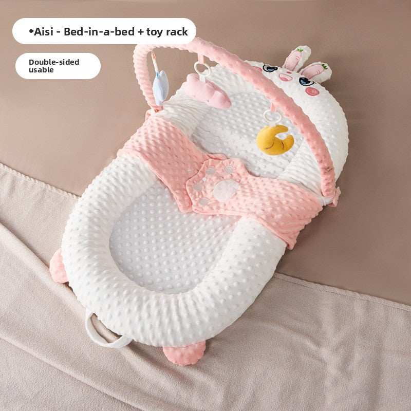 Newborn Anti Roll Sleep Positioner Soothing Baby Bed Support Nest