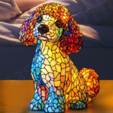 LED Night Light Animal Statue Ambient Bedside Lamp Home Decor