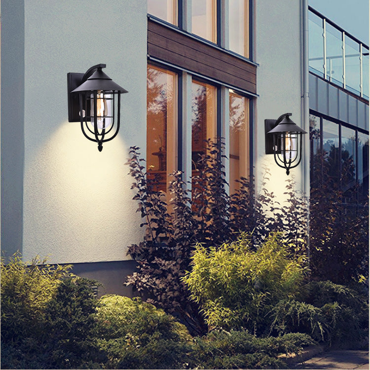 Nordic Outdoor Human Sensor Wall Light Waterproof Retro LED