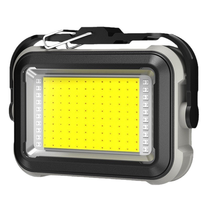 Solar Work Light LED Rechargeable Camping Lamp with Magnetic Hook for Garage Tent and Power Cuts