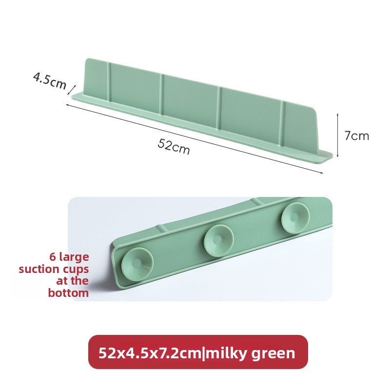 Silicone Sink Splash Guard Suction Cup Water Barrier for Bathroom