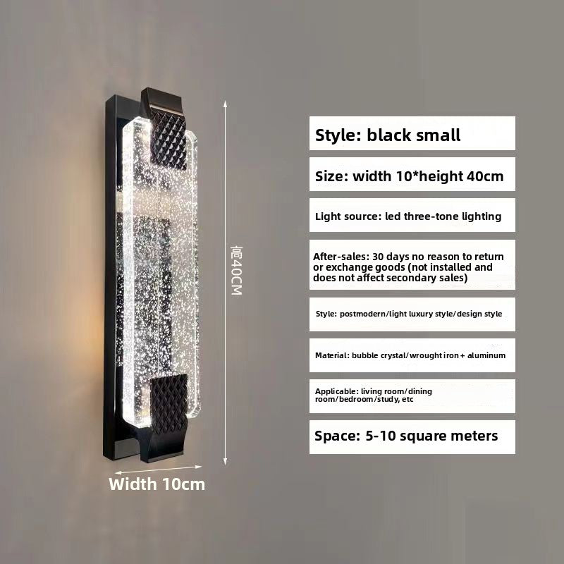 Waterproof Crystal LED Wall Light Indoor Outdoor Use Lamp