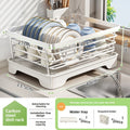 Stainless Steel Dish Drainer Rack Multifunctional Kitchen Sink Organizer