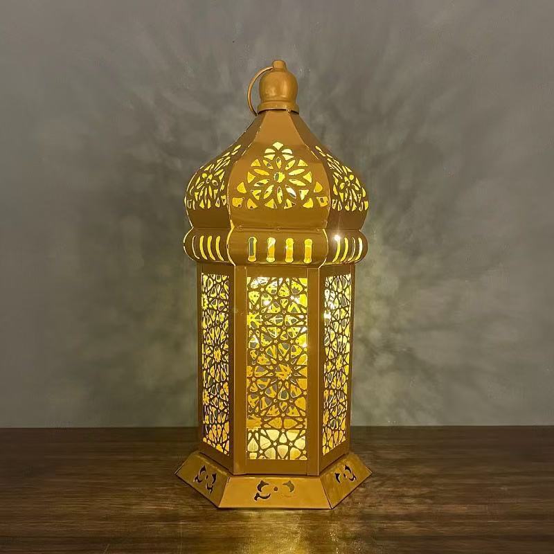 Iron Cut Out Candle Holder Vintage Decorative Lamp Metal