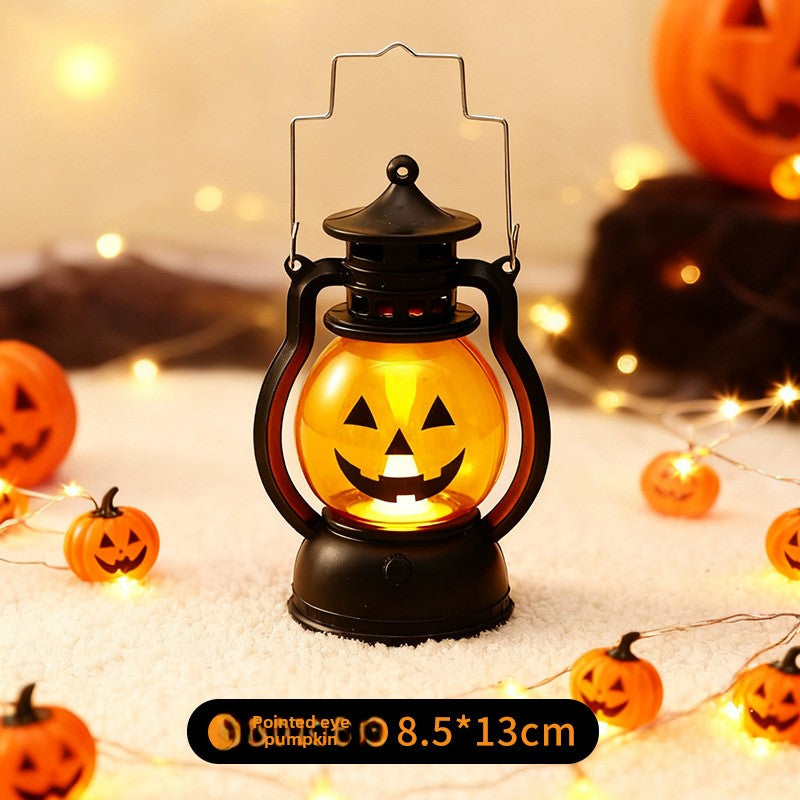 Halloween Retro Small Oil Lamp Pumpkin Lantern Ghost Night
