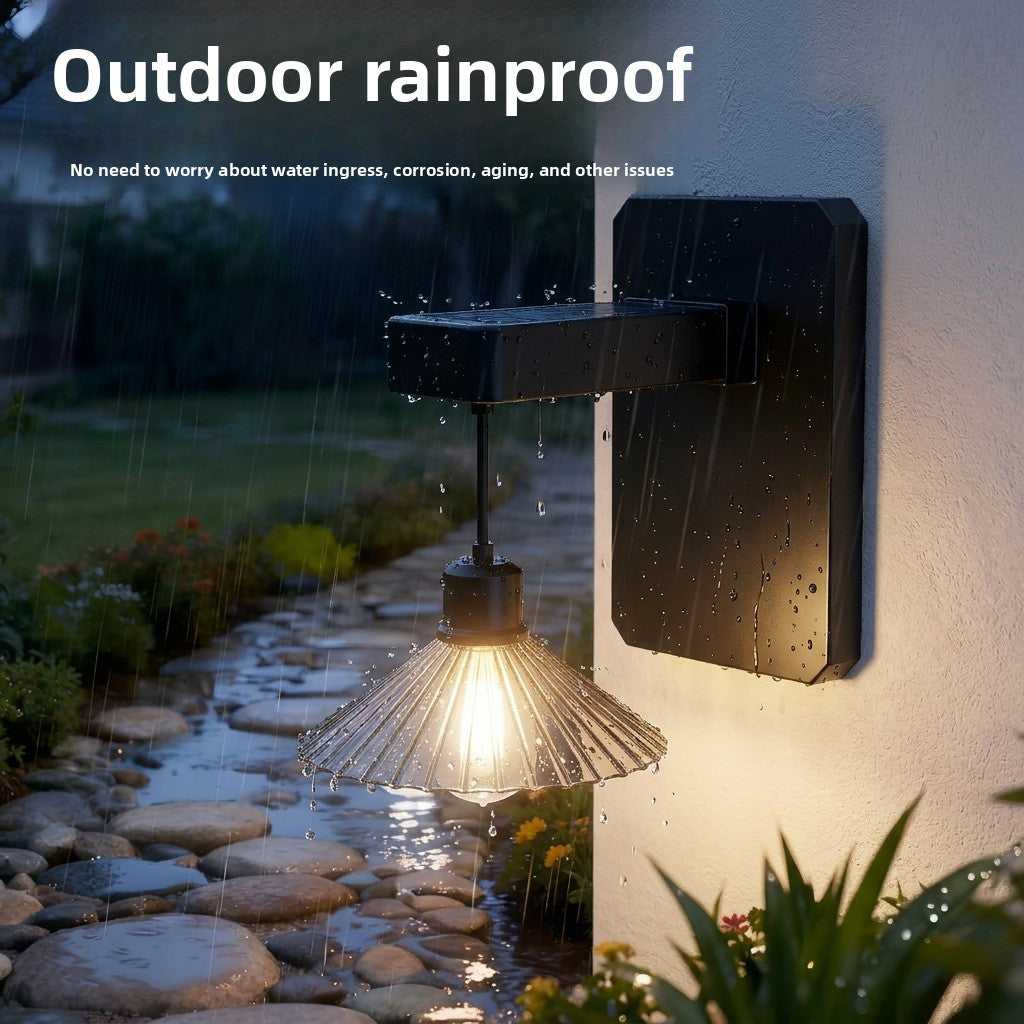 Solar Outdoor Wall Lamp Retro Light
