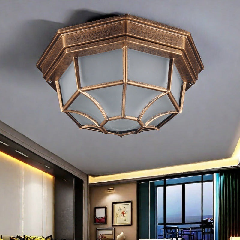 Retro Waterproof LED Ceiling Light Outdoor Indoor Use Lamp